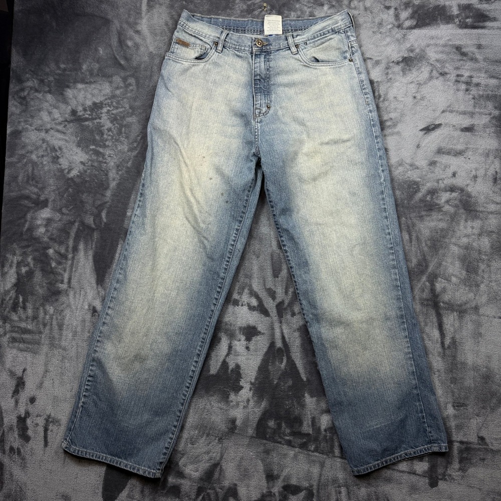 G-Unit Jeans Mens 34 Blue Light Wash Relaxed Straight Leg Vintage Y2K Streetwear